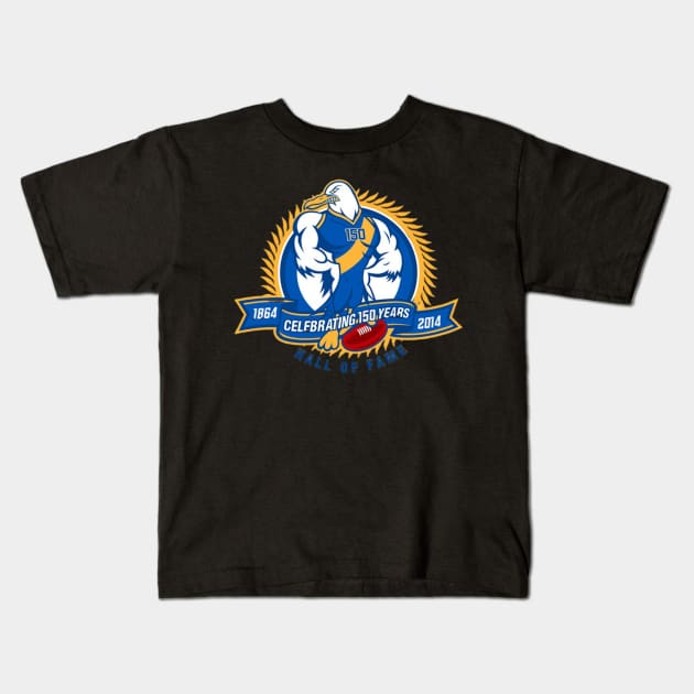 Williamstown Seagulls football club | AFL Footy Kids T-Shirt by euror-design